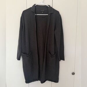 Banana Republic Long Cardigan size MP charcoal grey